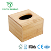 Bamboo Square Tissue Holder 