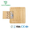 Bamboo Cheese Board with Cutlery Knife Set 