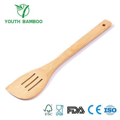 Bamboo Curved Slotted Spatula