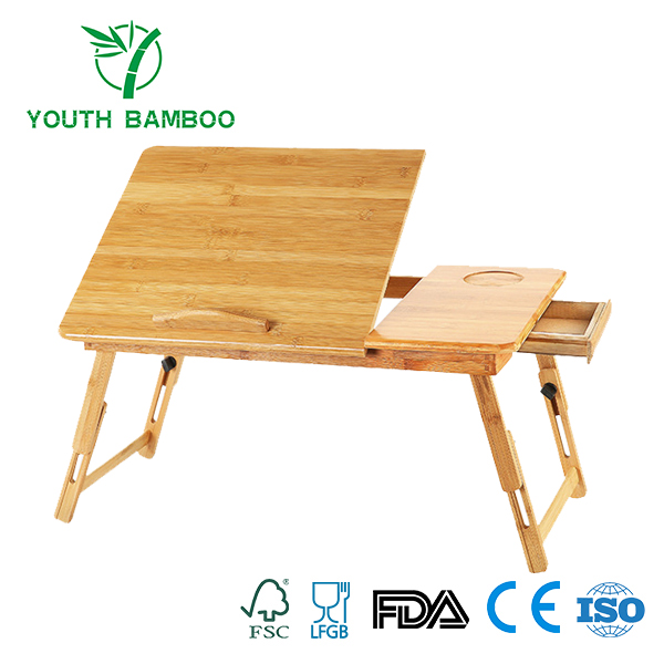 Bamboo Laptop Flodable Desk