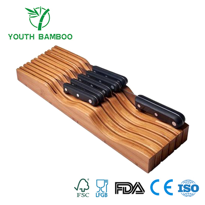 Bamboo Knife Block Hold